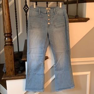 Madewell Cali Demi Boot Jeans with button fly, 29